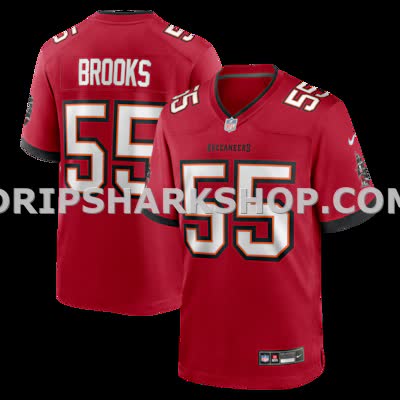 Mens Nike Derrick Brooks Red Tampa Bay Buccaneers Game Retired Player Jersey