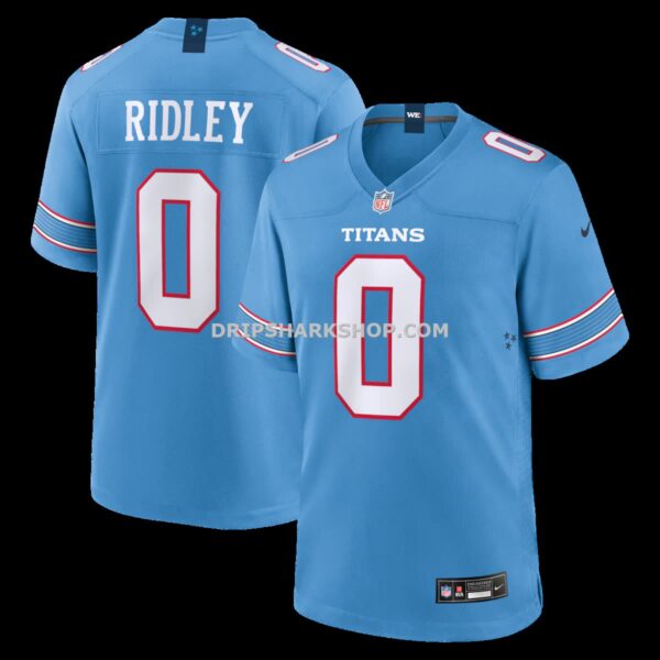 Mens Nike Calvin Ridley Light Blue Tennessee Titans Game Jersey