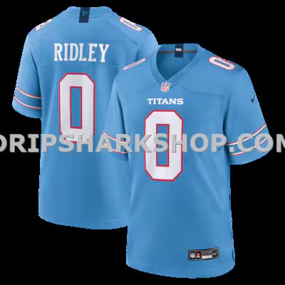 Mens Nike Calvin Ridley Light Blue Tennessee Titans Game Jersey