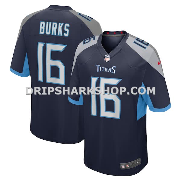 Mens Nike Treylon Burks Navy Tennessee Titans Player Game Jersey Pi4868000