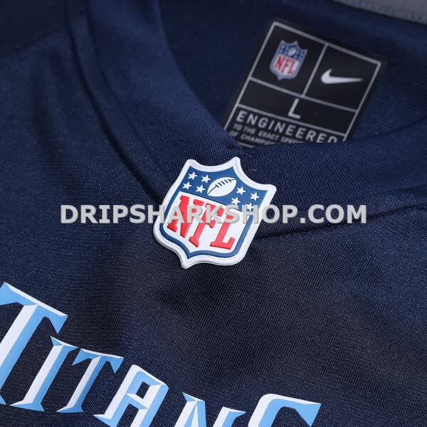 Mens Nike Derrick Mason Navy Tennessee Titans Game Retired Player Jersey