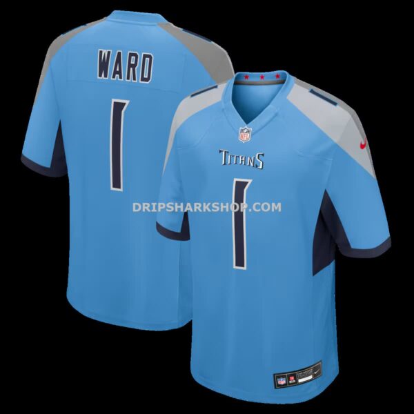 Mens Nike Cameron Ward Light Blue Tennessee Titans Team Game Jersey