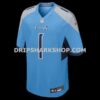 Mens Nike Cameron Ward Light Blue Tennessee Titans Team Game Jersey