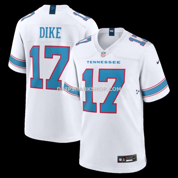 Mens Nike Chimere Dike White Tennessee Titans Game Jersey