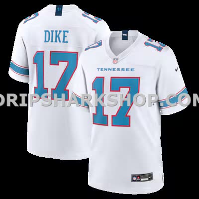 Mens Nike Chimere Dike White Tennessee Titans Game Jersey