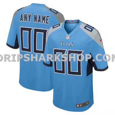 Mens Nike Light Blue Tennessee Titans Alternate Custom Game Jersey