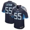 Mens Nike Jc Latham Navy Tennessee Titans Player Game Jersey