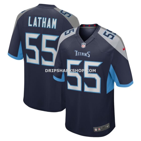 Mens Nike Jc Latham Navy Tennessee Titans Player Game Jersey