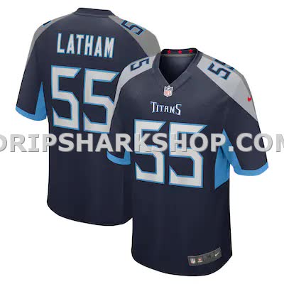 Mens Nike Jc Latham Navy Tennessee Titans Player Game Jersey