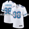 NFL314b05M01-a6120d Mens Nike Jeffery Simmons White Tennessee Titans Game Jersey