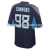 NFL315721G06-ebd74b Mens Nike Jeffery Simmons Navy Tennessee Titans Game Jersey
