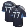 Mens Nike Peter Skoronski Navy Tennessee Titans Game Jersey
