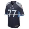 Mens Nike Peter Skoronski Navy Tennessee Titans Game Jersey