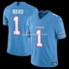 Mens Nike Cameron Ward Light Blue Tennessee Titans Vapor Fuse Sewn Down Limited Jersey