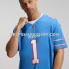 Mens Nike Cameron Ward Light Blue Tennessee Titans Vapor Fuse Sewn Down Limited Jersey