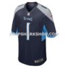 NFL316d52G05-89d2db Mens Nike Number 1 Groom Navy Tennessee Titans Game Jersey