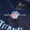 NFL316d52G07-726b5c Mens Nike Number 1 Groom Navy Tennessee Titans Game Jersey