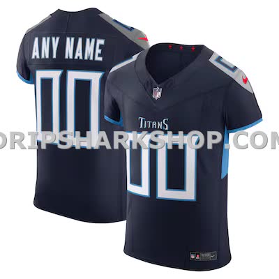 Mens Nike Navy Tennessee Titans Vapor Fuse Elite Custom Jersey