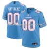Mens Nike Light Blue Tennessee Titans Game Custom Jersey