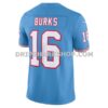 NFL3172baG06-2e6860 Mens Nike Treylon Burks Light Blue Tennessee Titans Vapor Fuse Limited Jersey