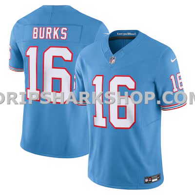 Mens Nike Treylon Burks Light Blue Tennessee Titans Vapor Fuse Limited Jersey