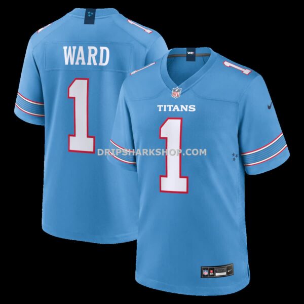Mens Nike Cameron Ward Light Blue Tennessee Titans Game Jersey