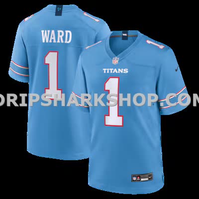 Mens Nike Cameron Ward Light Blue Tennessee Titans Game Jersey