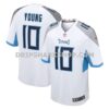 Mens Nike Vince Young White Tennessee Titans Retired Player Game Jersey Pi4556000