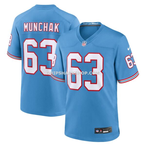Mens Nike Mike Munchak Light Blue Tennessee Titans Retired Player Alternate Game Jersey