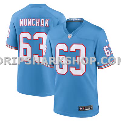 Mens Nike Mike Munchak Light Blue Tennessee Titans Retired Player Alternate Game Jersey
