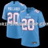 Mens Nike Tony Pollard Light Blue Tennessee Titans Game Jersey