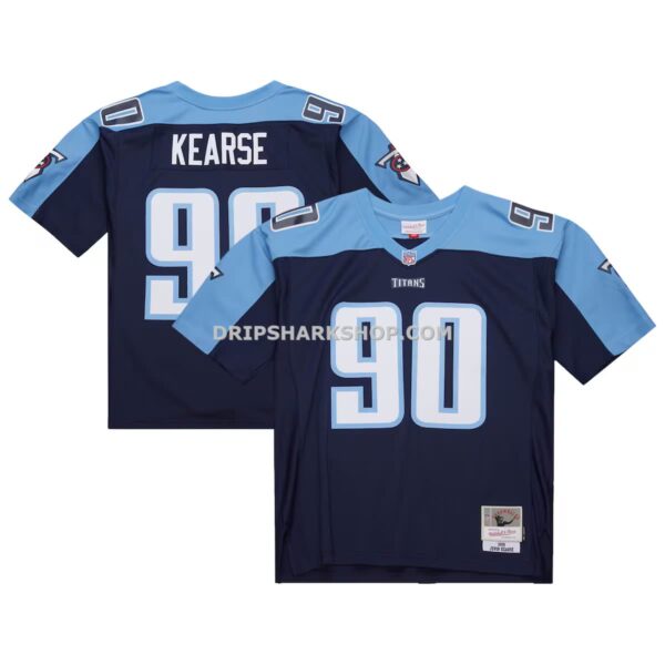 Mens Mitchell And Ness Jevon Kearse Navy Tennessee Titans 1999 Legacy Replica Jersey