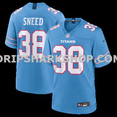Mens Nike Ljarius Sneed Light Blue Tennessee Titans Game Jersey