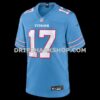 NFL31a022G05-391802 Mens Nike Chimere Dike Light Blue Tennessee Titans Team Game Jersey
