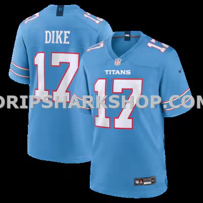 Mens Nike Chimere Dike Light Blue Tennessee Titans Team Game Jersey
