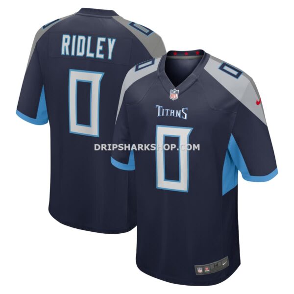 Mens Nike Calvin Ridley Navy Tennessee Titans Game Player Jersey