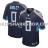 Mens Nike Calvin Ridley Navy Tennessee Titans Game Player Jersey