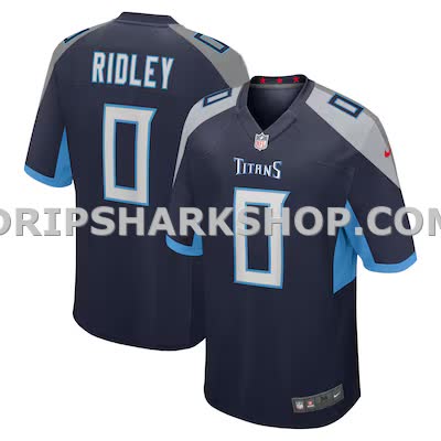 Mens Nike Calvin Ridley Navy Tennessee Titans Game Player Jersey