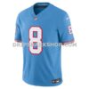 Mens Nike Will Levis Light Blue Tennessee Titans Alternate Oilers Throwback Vapor Fuse Limited Jersey