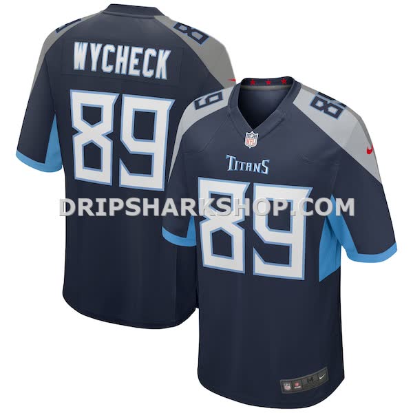 Mens Nike Frank Wycheck Navy Tennessee Titans Game Retired Player Jersey Pi3994000