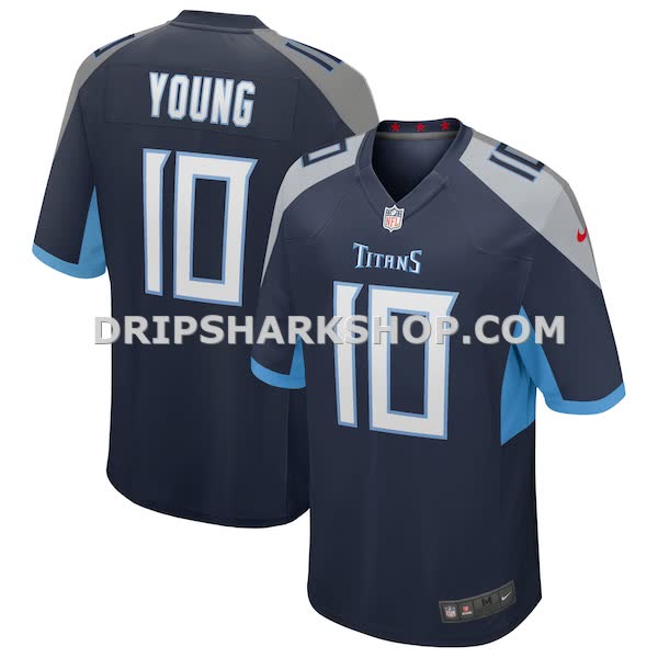 Mens Nike Vince Young Navy Tennessee Titans Game Retired Player Jersey Pi4001000