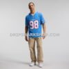Mens Nike Jeffery Simmons Light Blue Tennessee Titans Vapor Fuse Sewn Down Limited Jersey