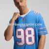 Mens Nike Jeffery Simmons Light Blue Tennessee Titans Vapor Fuse Sewn Down Limited Jersey