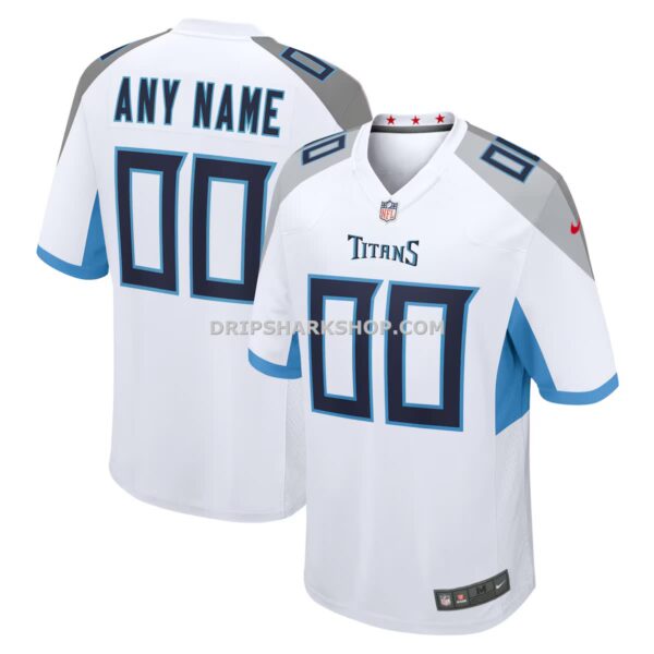 Mens Nike White Tennessee Titans Custom Game Jersey