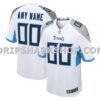 Mens Nike White Tennessee Titans Custom Game Jersey