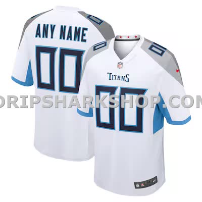Mens Nike White Tennessee Titans Custom Game Jersey