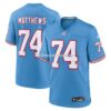 NFL31e4ccG04-554a5e Mens Nike Bruce Matthews Light Blue Tennessee Titans Retired Player Alternate Game Jersey
