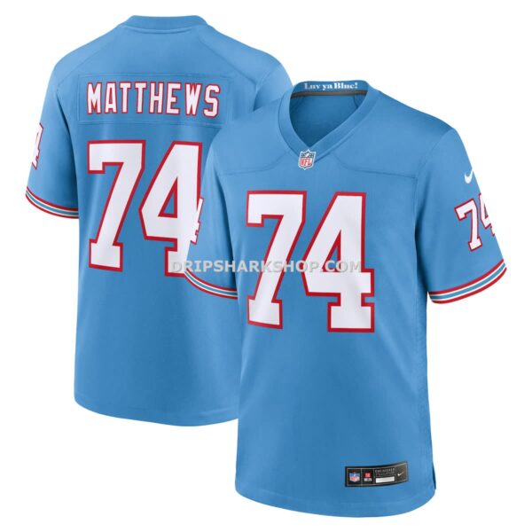 NFL31e4ccG04-554a5e Mens Nike Bruce Matthews Light Blue Tennessee Titans Retired Player Alternate Game Jersey