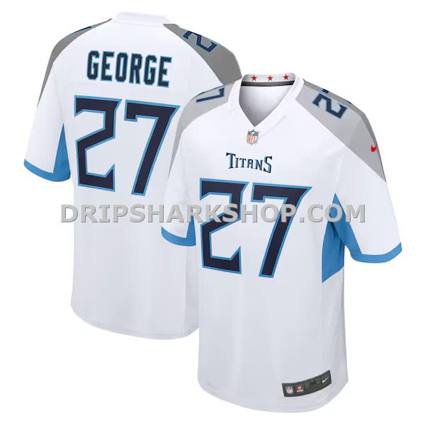 Mens Nike Eddie George White Tennessee Titans Retired Player Game Jersey Pi4556000