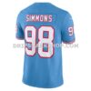 Mens Nike Jeffery Simmons Light Blue Tennessee Titans Vapor Fuse Limited Jersey